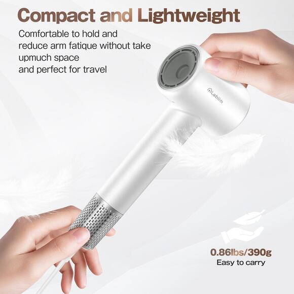 Hair Dryer, High-Speed Ionic Low Noise Blow Dryer with Brushless Motor for Fast - Picture 4 of 4